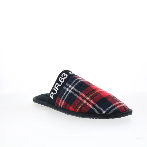 Pajar Stewie PDPSL00102.02 Mens Red Canvas Slip On Clogs Slippers Shoes