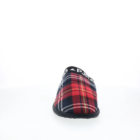 Pajar Stewie PDPSL00102.02 Mens Red Canvas Slip On Clogs Slippers Shoes