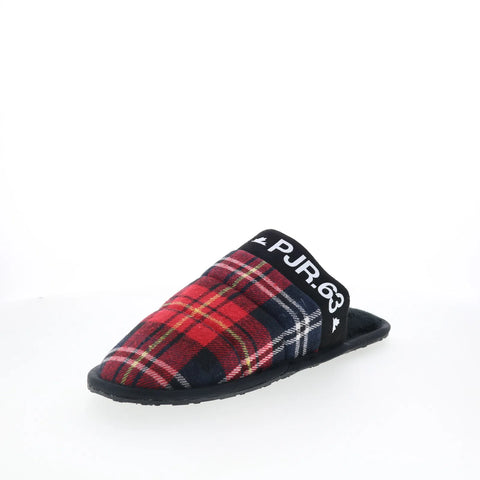 Pajar Stewie PDPSL00102.02 Mens Red Canvas Slip On Clogs Slippers Shoes
