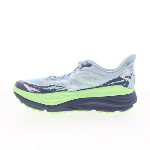 Hoka Stinson 7 1141530-DYN Mens Blue Mesh Lace Up Athletic Hiking Shoes
