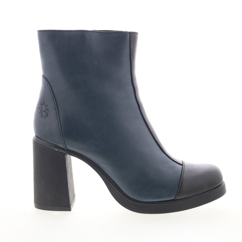 Fly London Stir STIR985FLY-001 Womens Blue Leather Ankle & Booties Boots