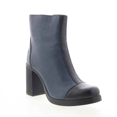 Fly London Stir STIR985FLY-001 Womens Blue Leather Ankle & Booties Boots