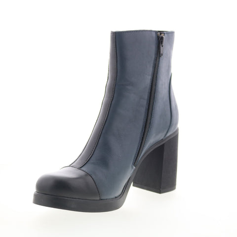 Fly London Stir STIR985FLY-001 Womens Blue Leather Ankle & Booties Boots