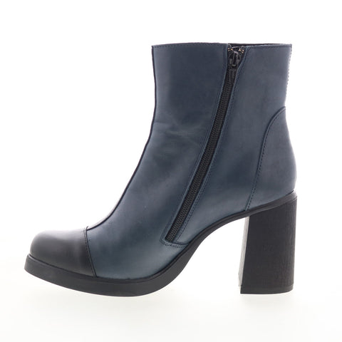 Fly London Stir STIR985FLY-001 Womens Blue Leather Ankle & Booties Boots