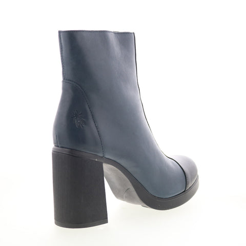 Fly London Stir STIR985FLY-001 Womens Blue Leather Ankle & Booties Boots