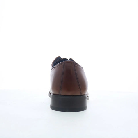 Johnston & Murphy Stockton Plain Toe Mens Brown Oxfords Plain Toe Shoes