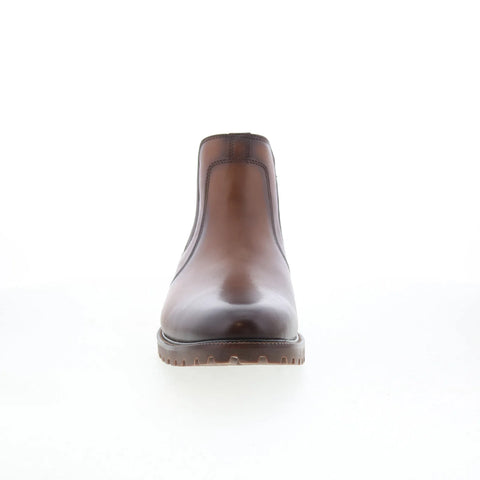 Johnston & Murphy Straford 59-4210 Mens Brown Leather Slip On Chelsea Boots