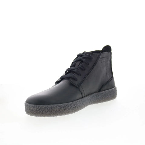 Clarks Streethill Mid 26178258 Mens Black Leather Lace Up Chukkas Boots