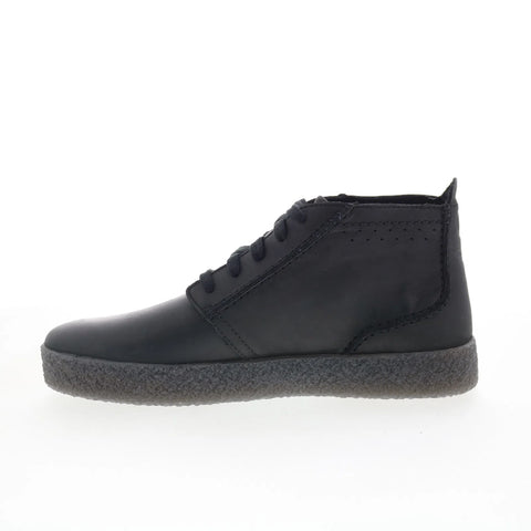 Clarks Streethill Mid 26178258 Mens Black Leather Lace Up Chukkas Boots