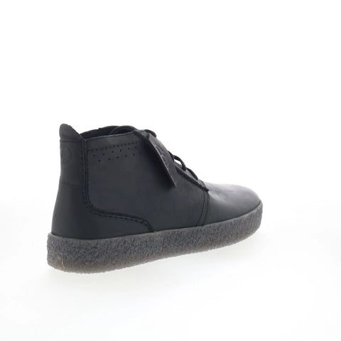 Clarks Streethill Mid 26178258 Mens Black Leather Lace Up Chukkas Boots