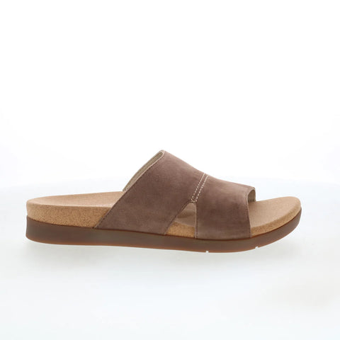 Spenco Sunrise Slide Bison SP1218BIS Womens Brown Wide Slides Sandals Shoes