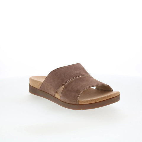 Spenco Sunrise Slide Bison SP1218BIS Womens Brown Wide Slides Sandals Shoes