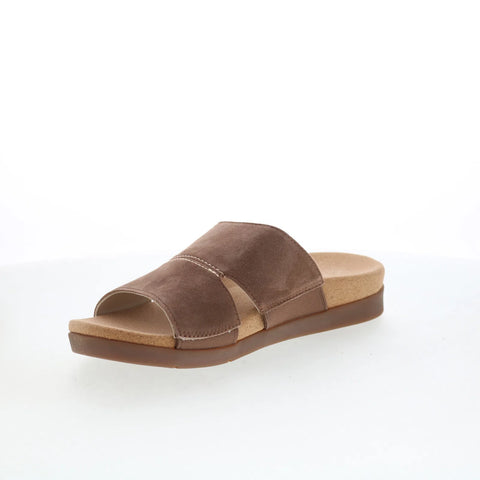 Spenco Sunrise Slide Bison SP1218BIS Womens Brown Wide Slides Sandals Shoes