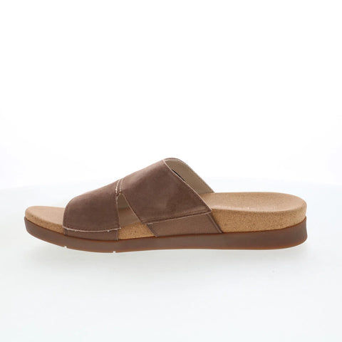 Spenco Sunrise Slide Bison SP1218BIS Womens Brown Wide Slides Sandals Shoes