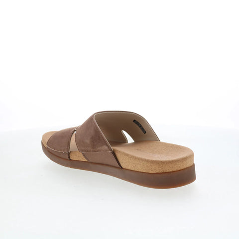 Spenco Sunrise Slide Bison SP1218BIS Womens Brown Wide Slides Sandals Shoes