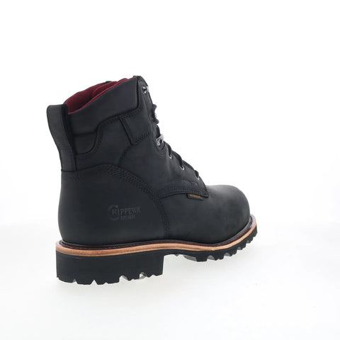 Chippewa Super DNA WP Steel Toe Insulated Mens Black Wide Work Boots