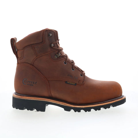 Chippewa Super DNA WP Steel Toe Insulated Mens Brown Wide Work Boots