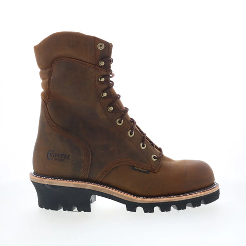 Chippewa Super DNA WP Steel Toe Insulated Mens Brown Extra Wide 3E Work Boots