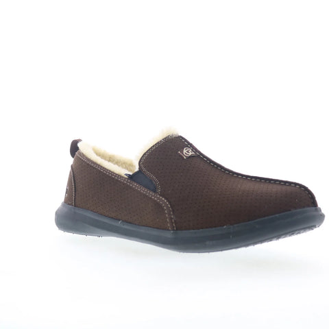 Spenco Supreme Slipper 39400 Mens Brown Synthetic Loafer Slippers Shoes