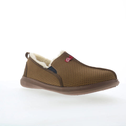 Spenco Supreme Slipper SP1054BIS Mens Brown Synthetic Loafer Slippers Shoes