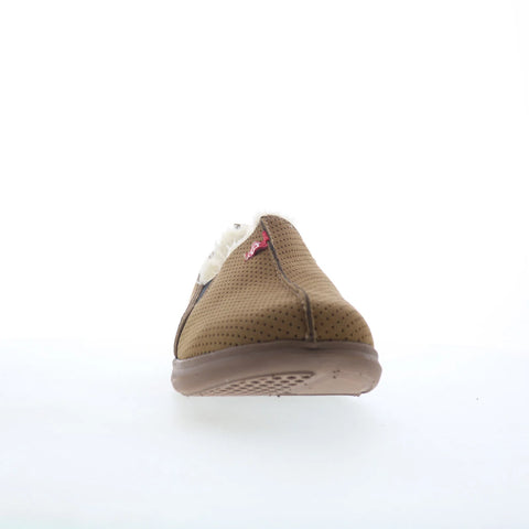 Spenco Supreme Slipper SP1054BIS Mens Brown Synthetic Loafer Slippers Shoes