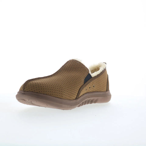Spenco Supreme Slipper SP1054BIS Mens Brown Synthetic Loafer Slippers Shoes