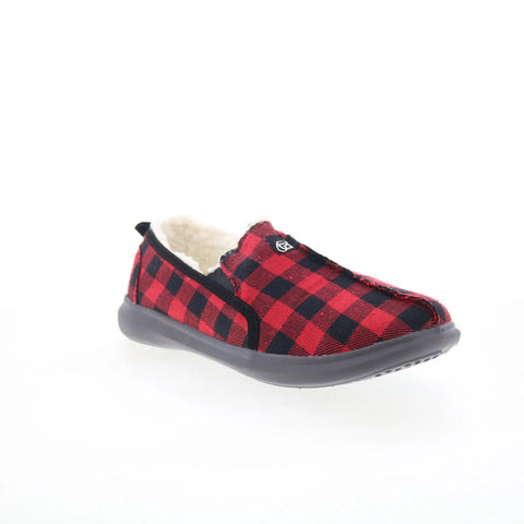 Spenco Supreme Slipper SP2000BUF Mens Red Slip On Loafer Slippers Shoes