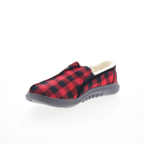 Spenco Supreme Slipper SP2000BUF Mens Red Slip On Loafer Slippers Shoes