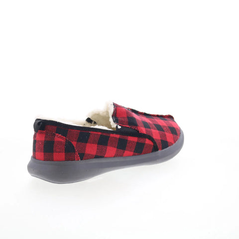 Spenco Supreme Slipper SP2000BUF Mens Red Slip On Loafer Slippers Shoes