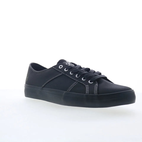 Globe Surplus GBSURP Mens Black Canvas Skate Inspired Sneakers Shoes