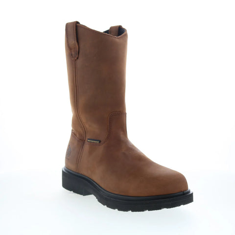 Georgia Boot Waterproof Wellington 11" Work Boot Mens Brown Work Boots