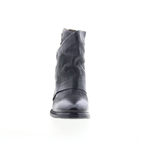 A.S. 98 Swanson Womens Black Leather Zipper Ankle & Booties Boots