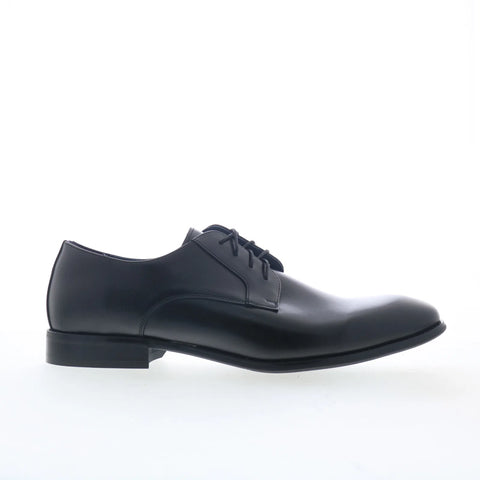 Steve Madden Sydney Mens Black Leather Oxfords & Lace Ups Plain Toe Shoes