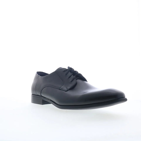 Steve Madden Sydney Mens Black Leather Oxfords & Lace Ups Plain Toe Shoes