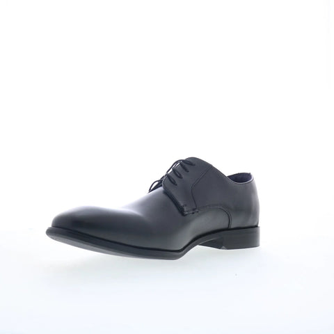 Steve Madden Sydney Mens Black Leather Oxfords & Lace Ups Plain Toe Shoes