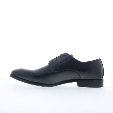 Steve Madden Sydney Mens Black Leather Oxfords & Lace Ups Plain Toe Shoes