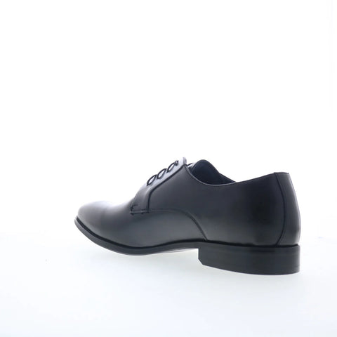 Steve Madden Sydney Mens Black Leather Oxfords & Lace Ups Plain Toe Shoes