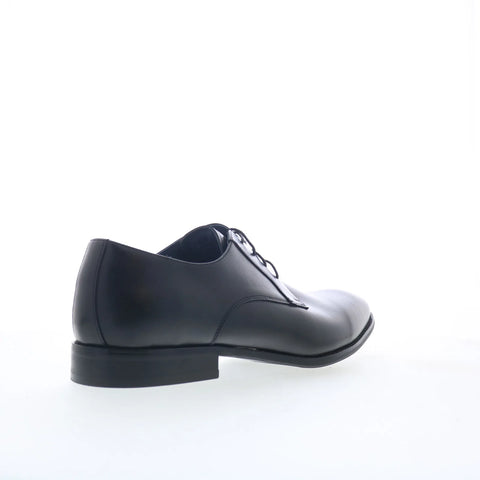 Steve Madden Sydney Mens Black Leather Oxfords & Lace Ups Plain Toe Shoes