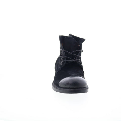 A.S. 98 Sye Mens Black Leather Lace Up Casual Dress Boots