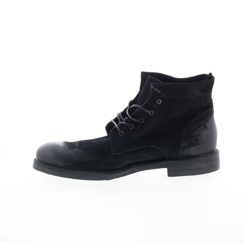 A.S. 98 Sye Mens Black Leather Lace Up Casual Dress Boots