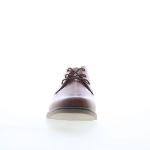 Steve Madden Symin Mens Brown Leather Lace Up Chukkas Boots