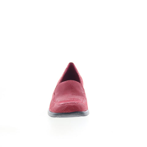 Trotters Jenn Mini Dots T1365-612 Womens Red Suede Loafer Flats Shoes