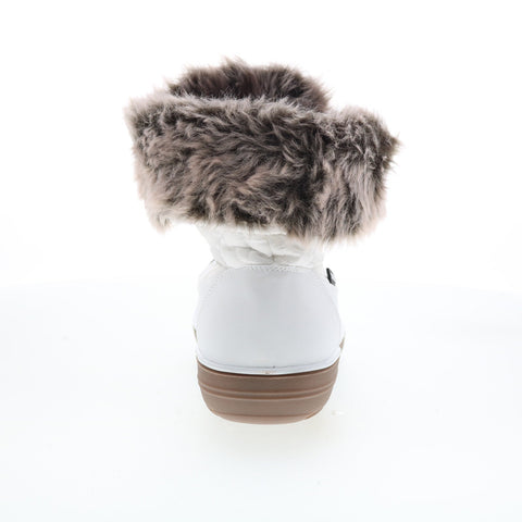 Wanderlust Snow Flake T18653 Womens White Wide Synthetic Casual Dress Boots