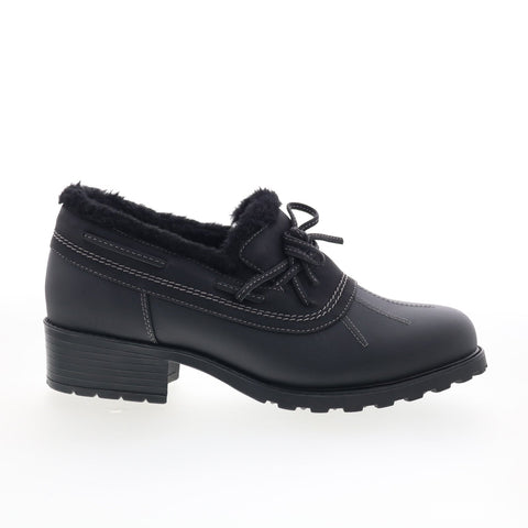 Trotters Belle T1966-013 Womens Black Synthetic Lace Up Ankle & Booties Boots