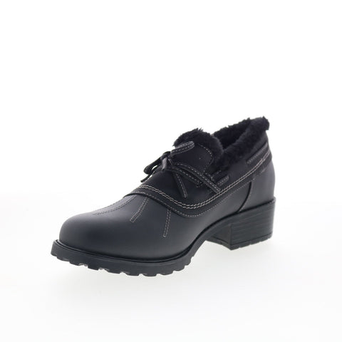 Trotters Belle T1966-013 Womens Black Synthetic Lace Up Ankle & Booties Boots