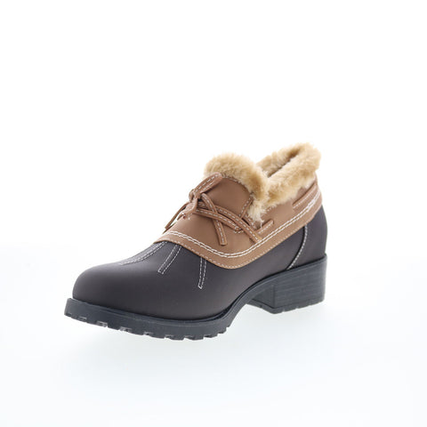 Trotters Belle T1966-217 Womens Brown Synthetic Lace Up Ankle & Booties Boots