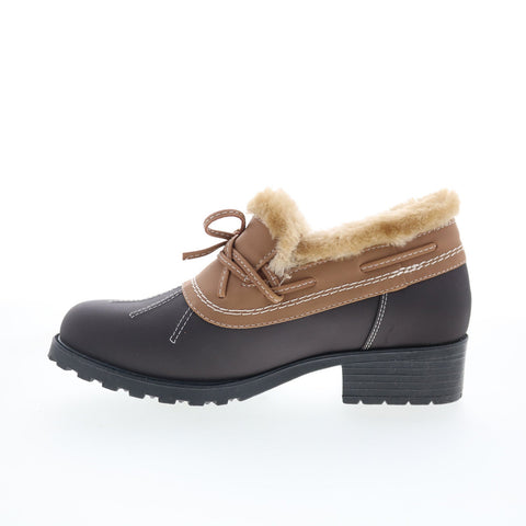 Trotters Belle T1966-217 Womens Brown Synthetic Lace Up Ankle & Booties Boots