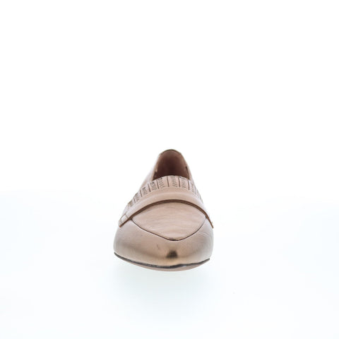 Trotters Emotion T2056-222 Womens Brown Leather Slip On Loafer Flats Shoes