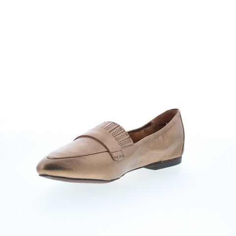 Trotters Emotion T2056-222 Womens Brown Leather Slip On Loafer Flats Shoes