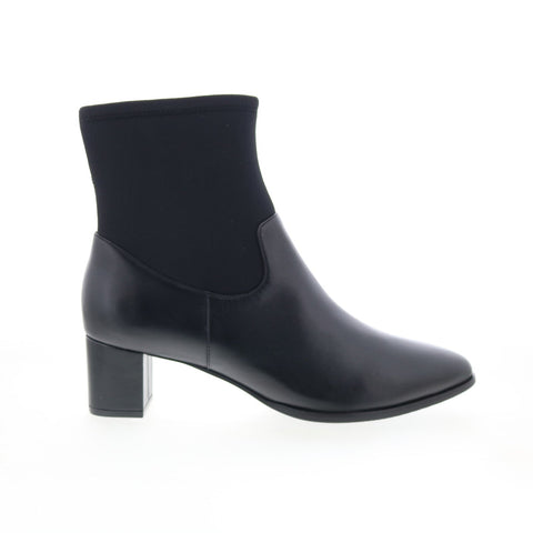 Trotters Kippy T2060-001 Womens Black Leather Ankle & Booties Boots